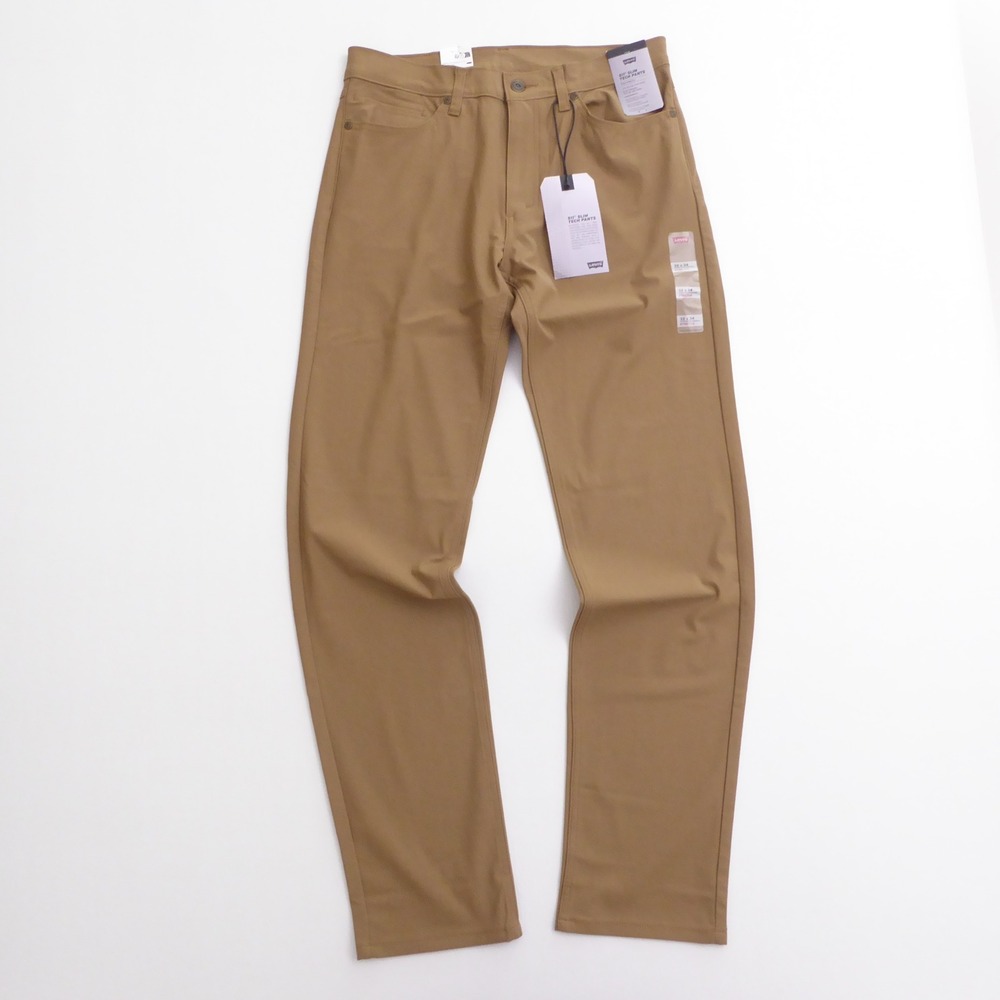 Levis Mens 511 Slim Tech Pants Brown Stretch 32x34